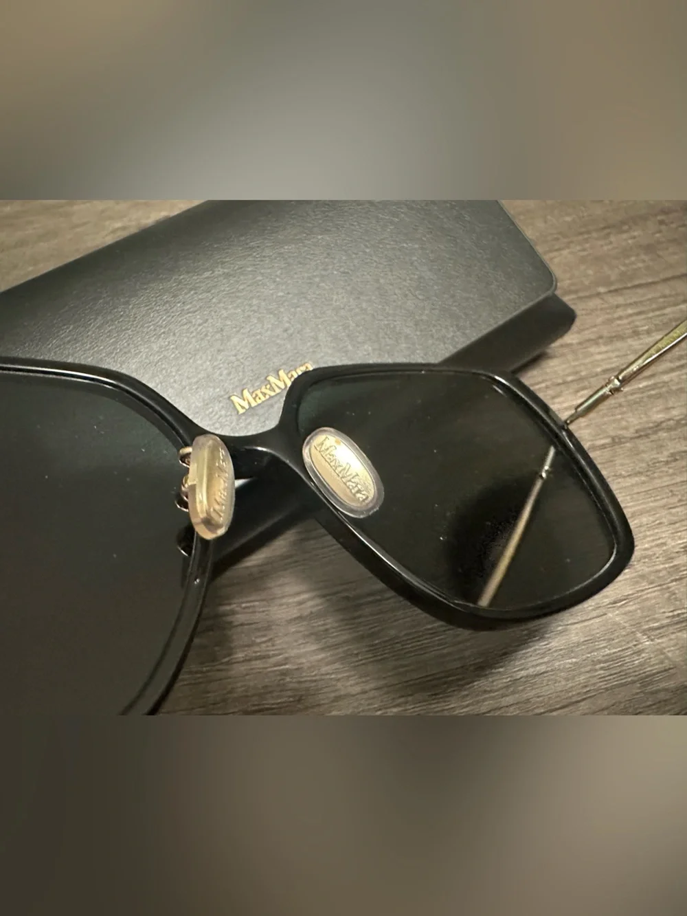 MaxMara Black Cat-Eye Sunglasses